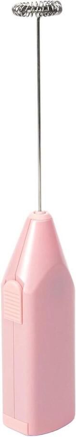Melkopschuimer Draadloos Koffie Accessoire Professioneel Schuim Compact Krachtig 20 cm Roze