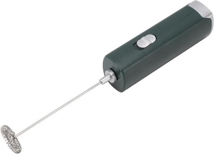 Elektrische Melkopschuimer Mini Garde Dranken Bereiden Geluidsarme Werking 35x214mm Donkergroen
