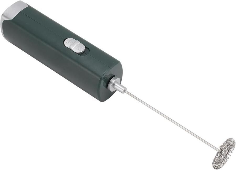 Handopschuimer Melk klopper Dranken bereiden Geluidsarme technologie 35 x 214 mm Donkergroen