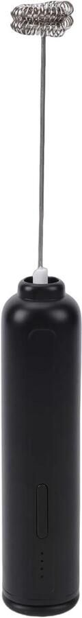 Melkopschuimer Drankmixer Koffie Maken 3 Snelheden 1200 MAh Batterij Zwart