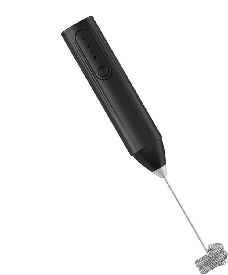 Melkopschuimer Drankmixer Koffie Maken 3 Snelheden 2.3 x 2.3 x 2 cm Zwart