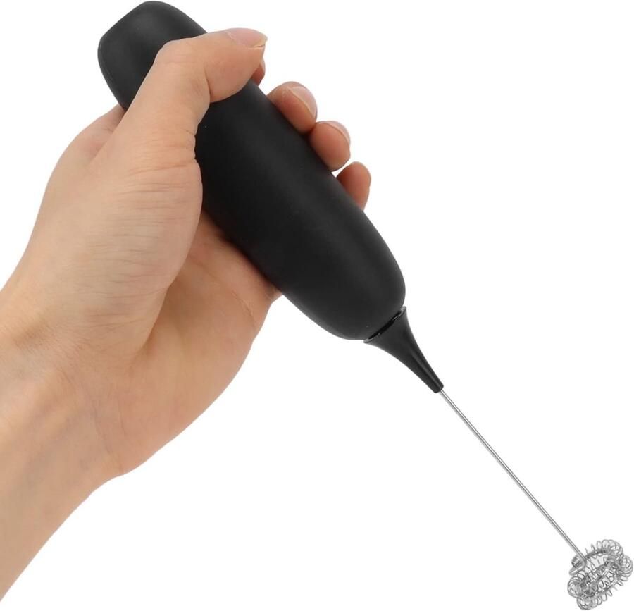 Melkopschuimer Drankmixer Koffie Maken Draadloos en Snel 23.8 cm Zwart