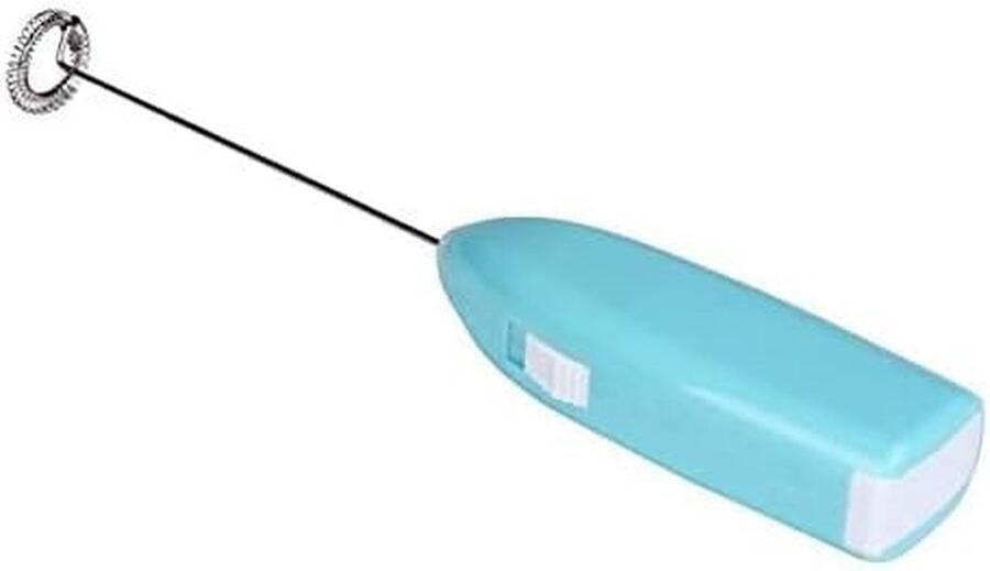 Melkopschuimer Drankmixer Koffie Schuim Maken Batterij Aangedreven 20.5 cm Blauw