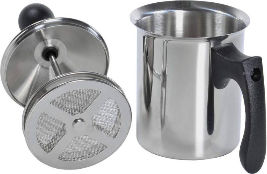 Melkopschuimer dubbele filter roestvrij staal 18-10 Ontbijtaccessoire met capaciteit van 3 cl 40
