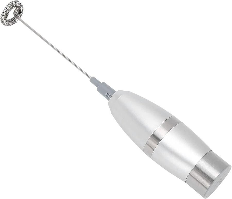 Melkopschuimer Eierklopper Keukenapparaat Dranken Bereiden Dubbele Snelheden 23 cm Zilver