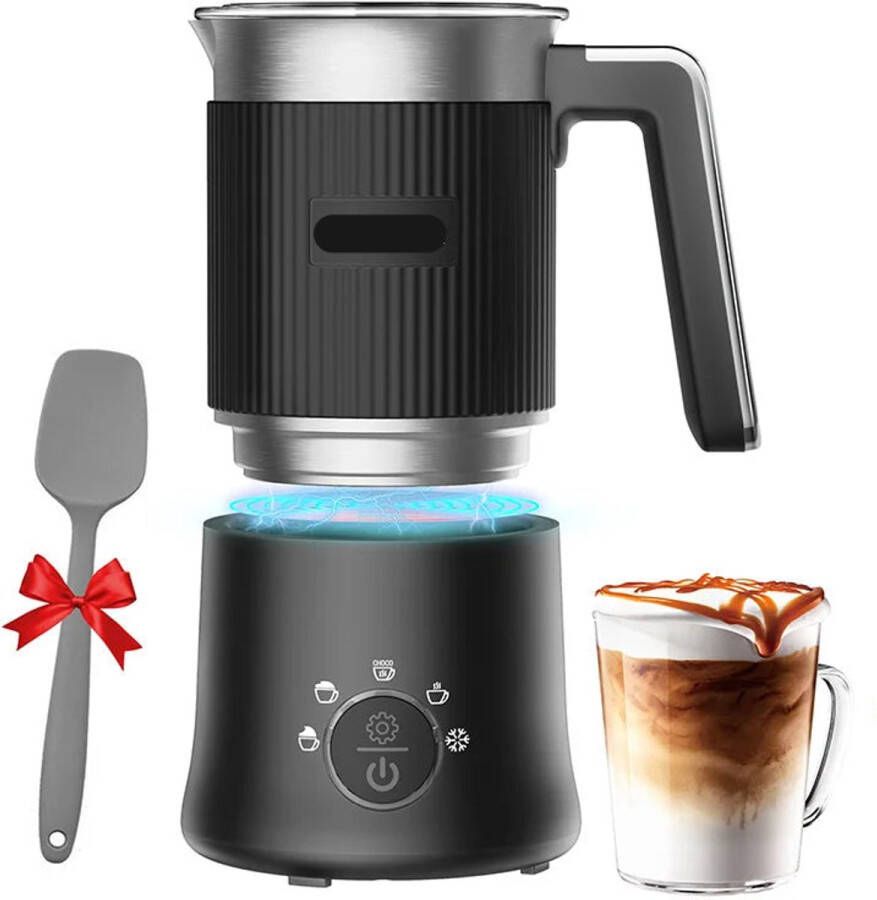 Melkopschuimer Electrisch Milk Frother 5-in-1 – Warm & Koud Schuim – Warme Chocolademaker – Vaatwasserbestendig