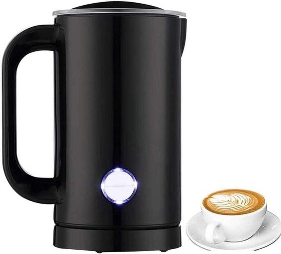 Melkopschuimer Elektrisch Koffie Opschuimer Warme Koude Drankjes Ultrabestendig Ontwerp 200 ml Zwart