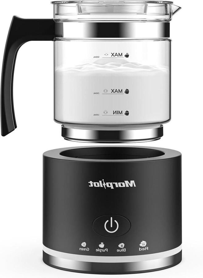 Melkopschuimer Elektrisch Opschuimer Cappuccino Koffie Bereiden Automatisch 23 cm Zilver