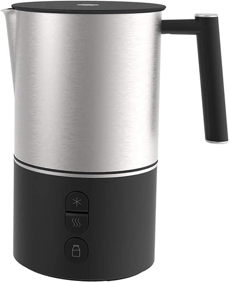 Melkopschuimer Elektrisch Schuimmachine Automatisch Koffie Maken Dempingstechnologie Stil 17.5x9.6cm Zilver