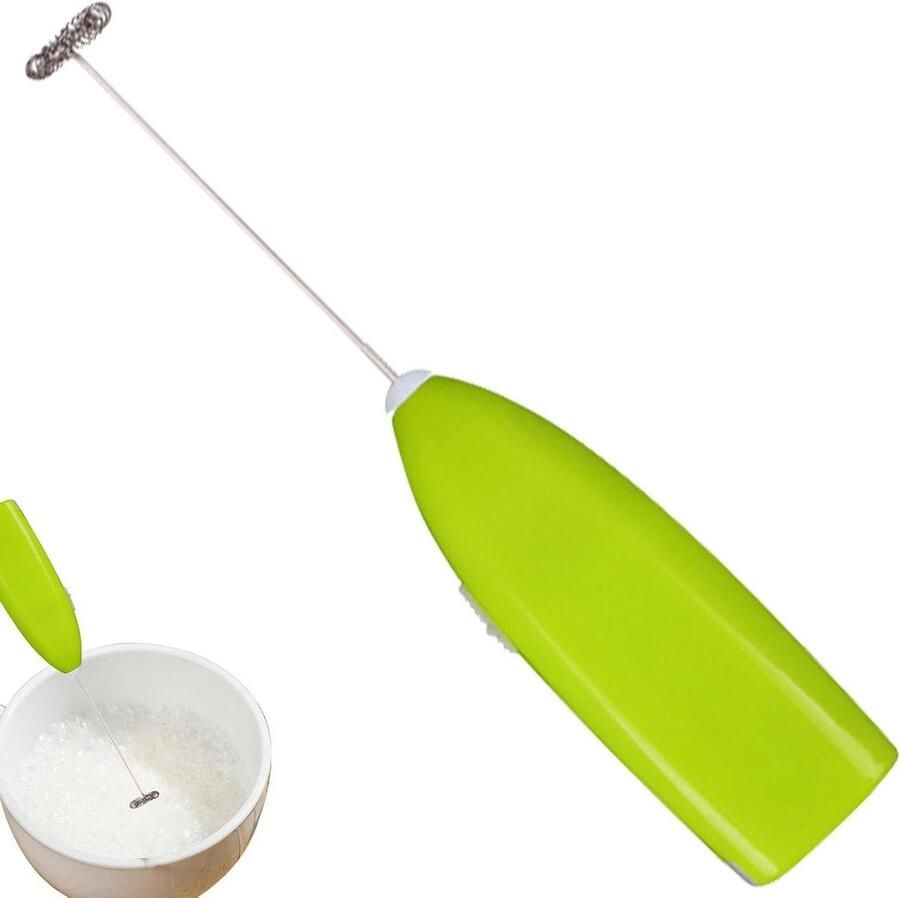 Melkopschuimer Elektrische garde Dranken bereiden Snel en romig schuim 19.8 cm groen