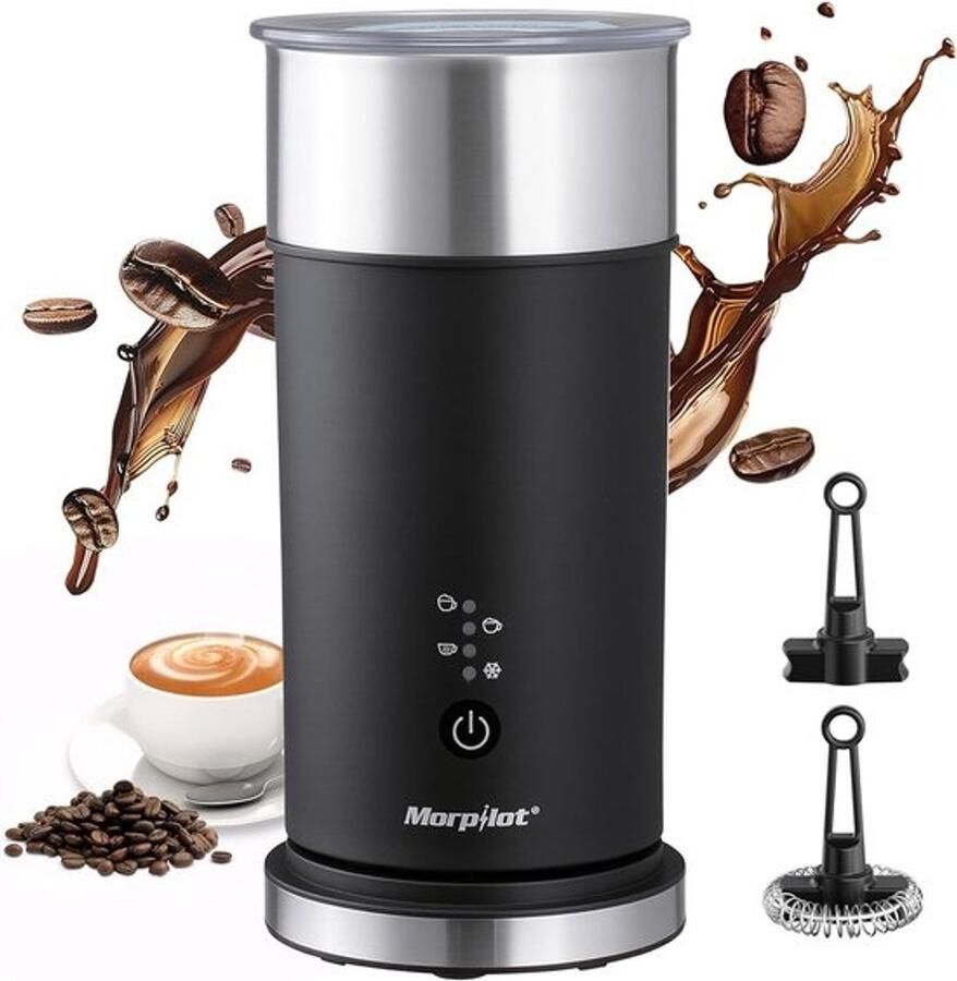 Melkopschuimer Elektrische opschuimer Koffie maken 4-in-1 functie 115 ml capaciteit