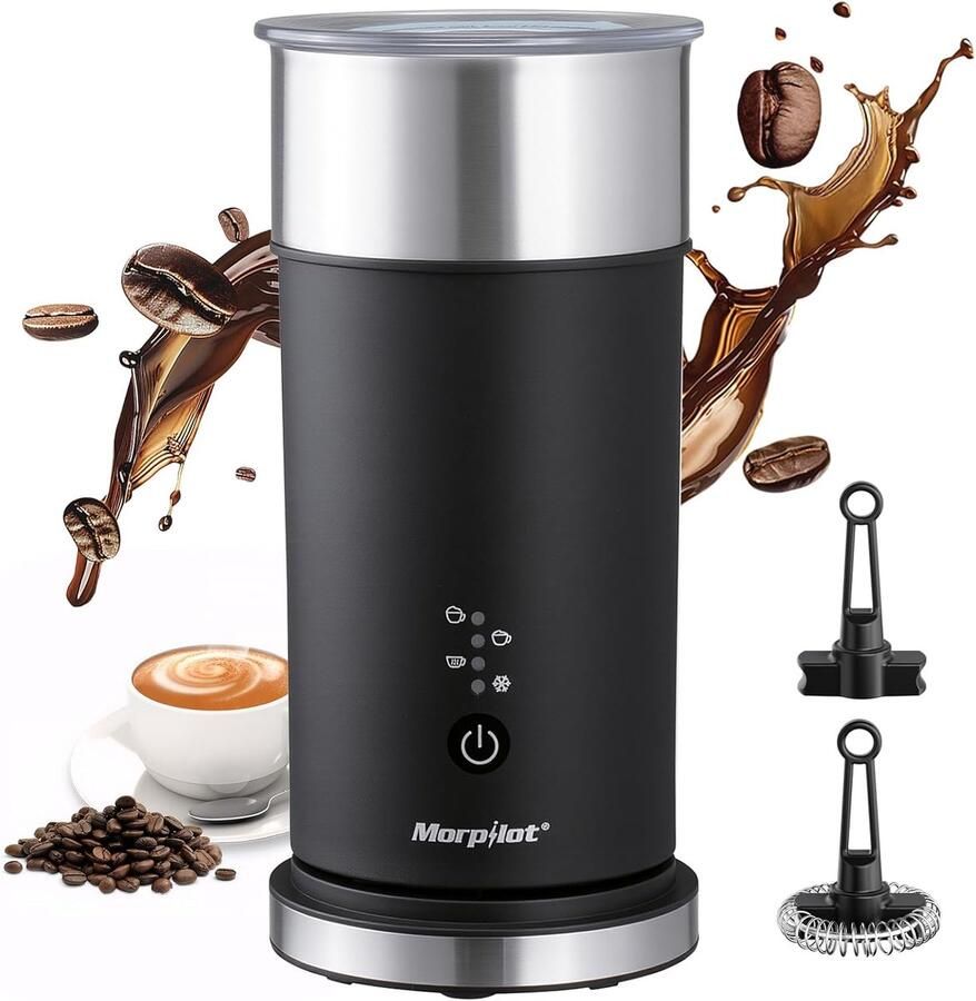 Melkopschuimer Elektrische opschuimer Koffie maken 4-in-1 functie 115 ml capaciteit