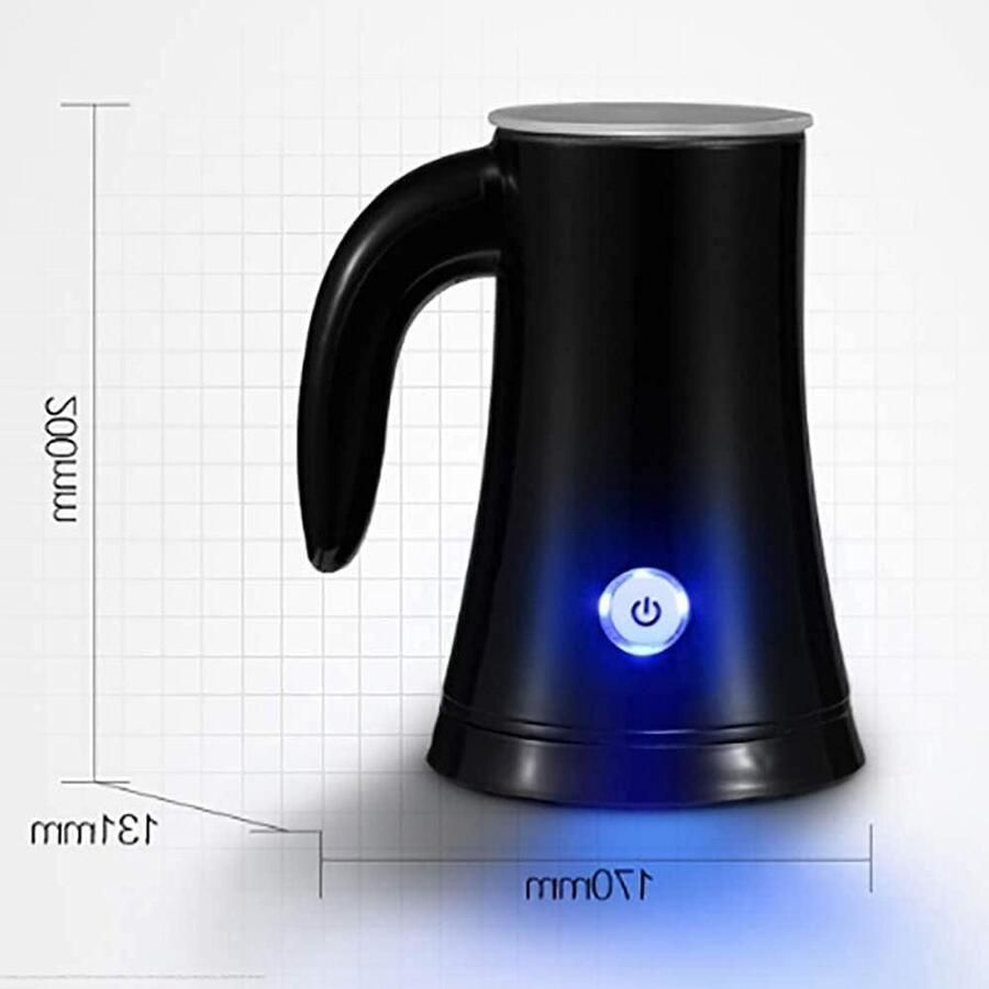 Melkopschuimer Elektrische opschuimer Koffie Maken Automatische uitschakeling 100 ml schuim Zwart