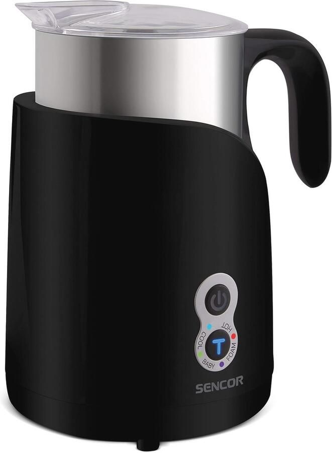 Melkopschuimer en verwarmingstoestel met 650 W vermogen Zwart