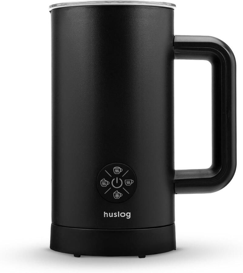 Melkopschuimer Glas PFAS Vrij Zwart 300 ml 500 W Vermogen Voor Koffieliefhebbers
