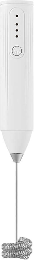 Melkopschuimer Handheld Drankmixer Elektrisch Koffie Bereiden 3 Snelheden Instelbaar 2.2 x 2.2 x 22 cm Wit