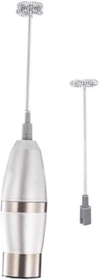 Melkopschuimer Handheld Keukenmixer Klopper Dranken Bereiden Krachtige Motor 19000 RPM 25 cm Zilver