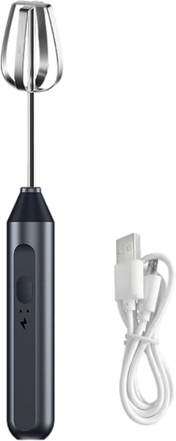Melkopschuimer Handmixer Eierklopper Garde Keukenwerkzaamheden Verstelbare 3 Snelheden 18 cm Zilver