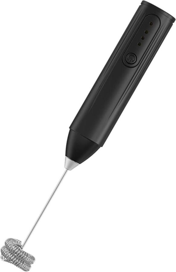 Melkopschuimer Handmixer Garde Koffie Maken 3 Snelheden Instelbaar 22 cm Zwart
