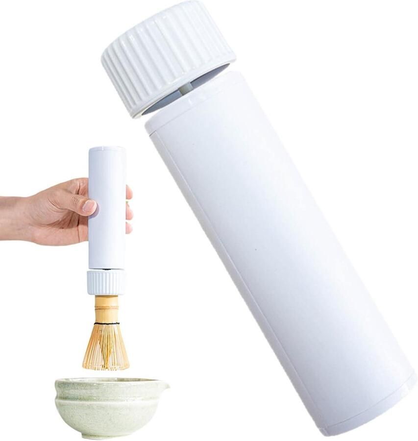 Melkopschuimer Handmixer Stille Schuimmaker Drankjes Maken Eenvoudig Schoonmaken 17.2 cm Hoog Wit