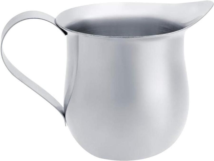 Melkopschuimer Kan Opschuimkan RVS Koffie Maken Druppelloze Tuit 240 ml Zilver - Foto 1