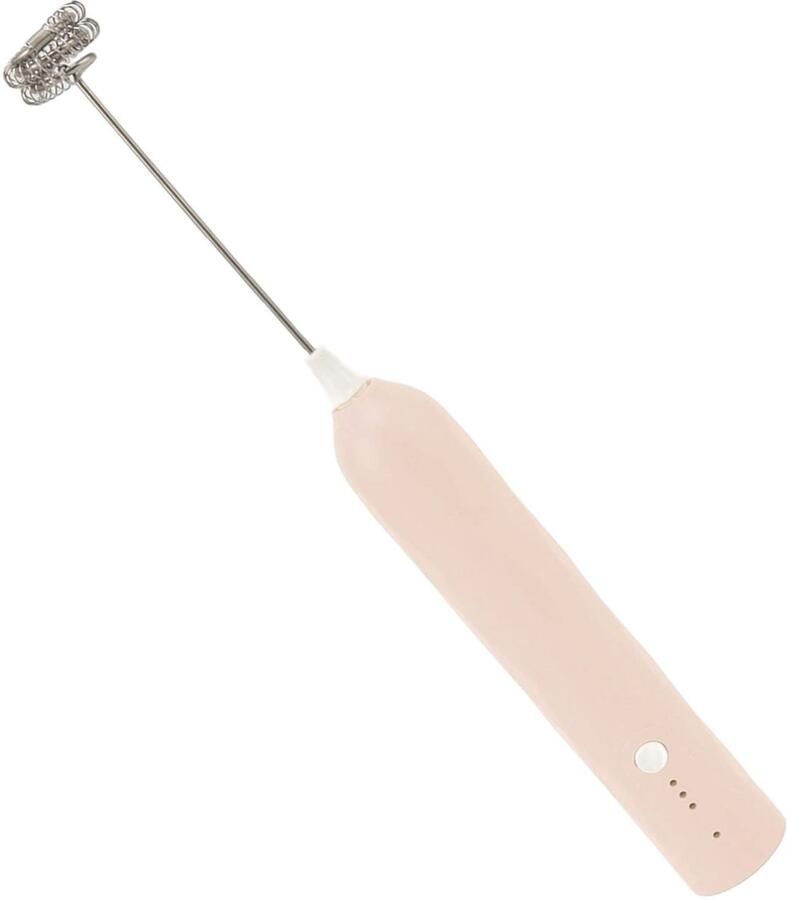 Melkopschuimer kleine huishoudelijke eierklopper mini multifunctionele blender handzame elektrische roerder schuimmaker garde draadloze melk koffieschuimer voor koffie warme chocolademelk milkshakes (abrikoos)