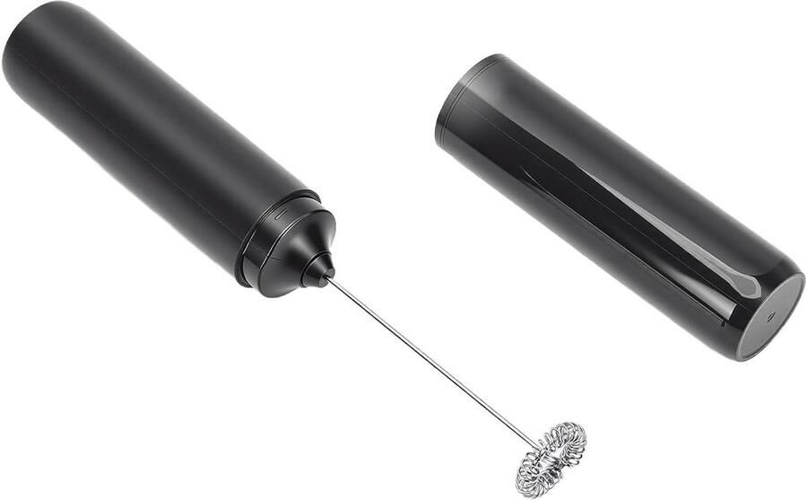 Melkopschuimer Klopmachine Garde Koffie Maken Oplaadbaar met USB C 22.5 cm Zwart