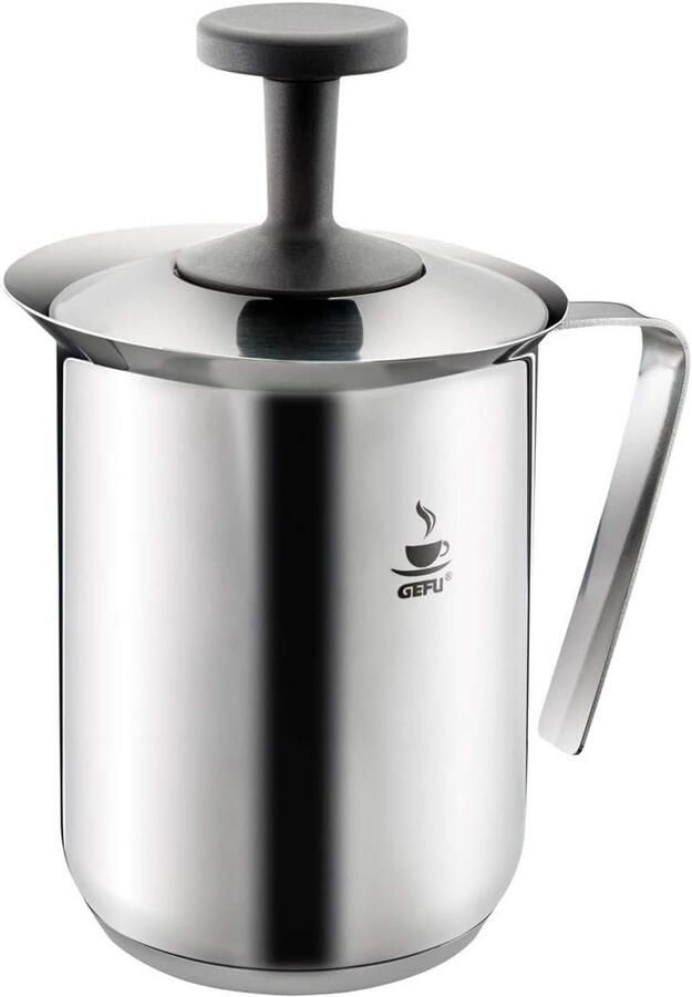Melkopschuimer Koffie Accessoire Cremige Melk Maken Dubbel Zeef Systeem 300 ml Zilverkleurig