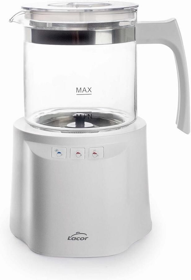 Melkopschuimer Koffie Accessoire Luxe Koffie Maken Magnetische Technologie 250 ml Wit