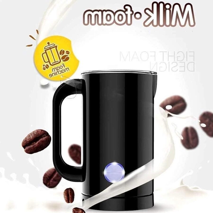 Melkopschuimer Koffie Accessoire Romige Drankjes Maken Automatische 2-in-1 500 ml Capaciteit Zilver