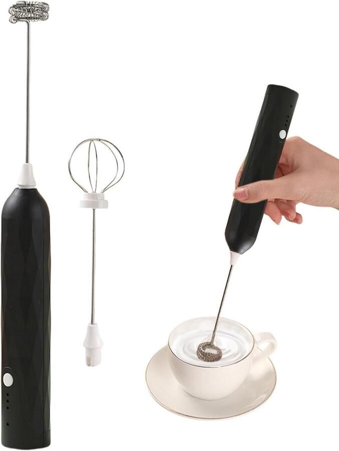 Melkopschuimer Koffie klopper Dranken bereiden Drie snelheden 28.5 cm Zwart