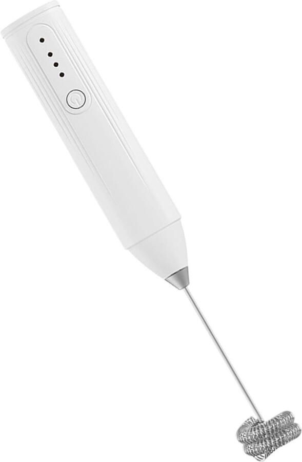 Melkopschuimer Koffie opschuimer garde Koffie maken Instelbare snelheid 22 cm Wit