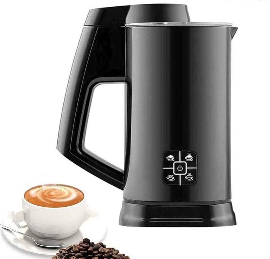 Melkopschuimer Koffie opschuimer Luxe koffie maken Automatische bediening 580 ml Zwart
