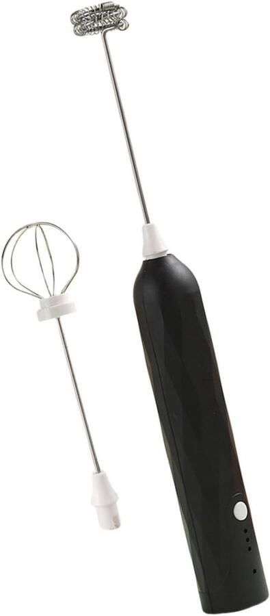 Elektrische Melkopschuimer Drankmixer Opschuimer Koffie Maken Drie Snelheden 28.5 cm Zwart