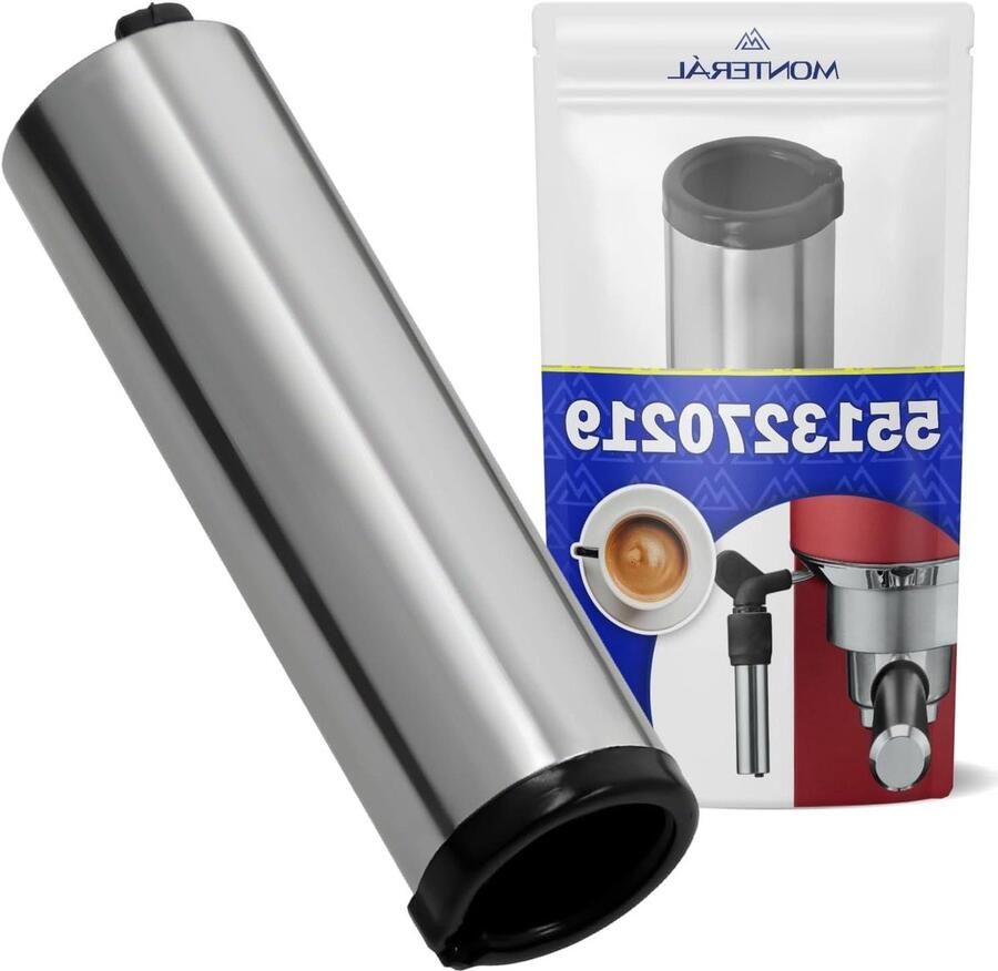 Melkopschuimer Koffiezetapparaat Opschuimer Accessoire Espresso Bereiden Originele Code Ø 19 x 62 mm Zwart