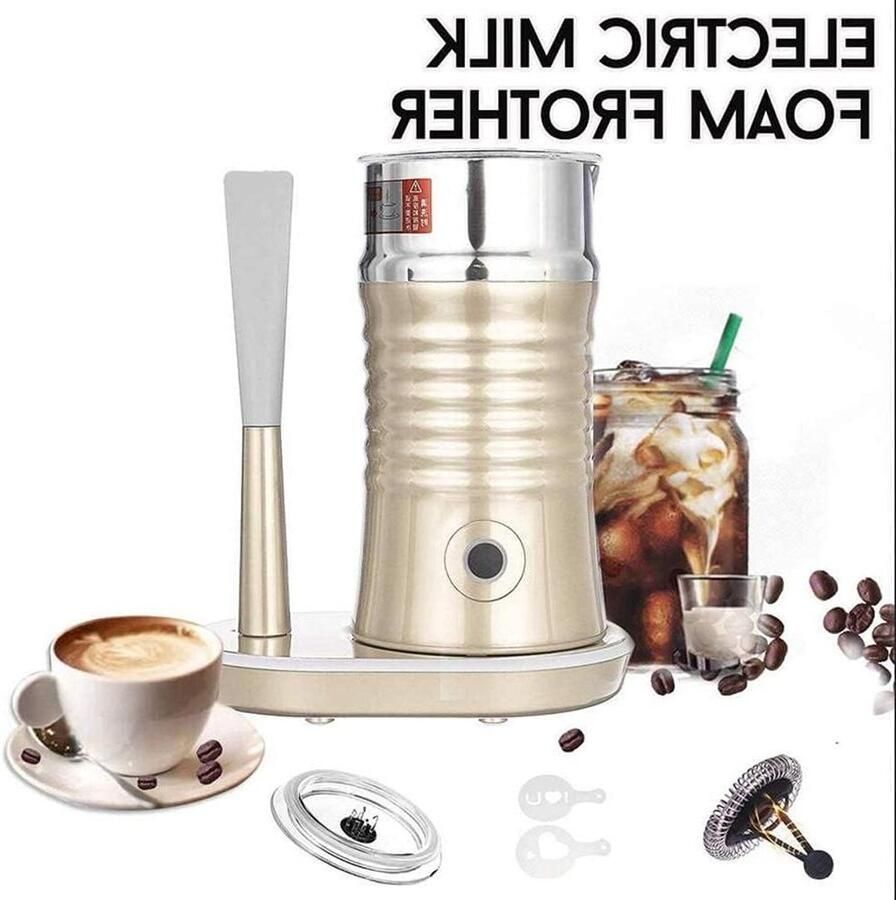 Melkopschuimer Machine Automatische opschuimer Koffie maken Warme koude melk 240 Milliliter Champagne Goud