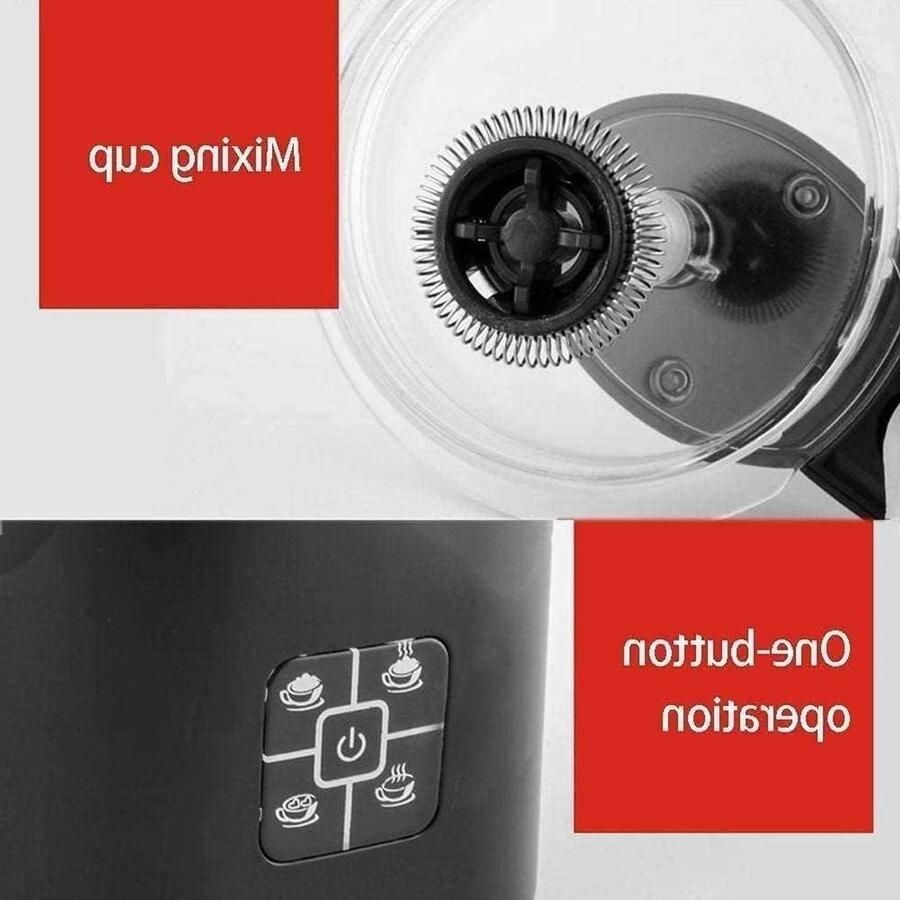 Melkopschuimer Machine Warme Koude Opschuimer Koffie Drankjes Maken Automatisch Stil 580 ml Capaciteit Zilver
