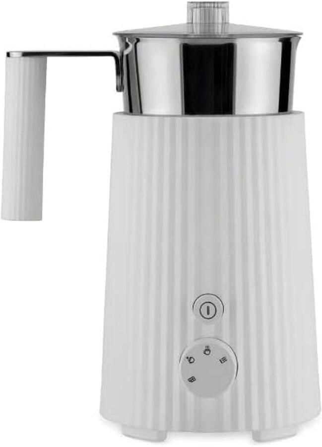 Melkopschuimer Melk frother Warme Dranken Maken Inductie Verwarming 350ml Capaciteit Wit