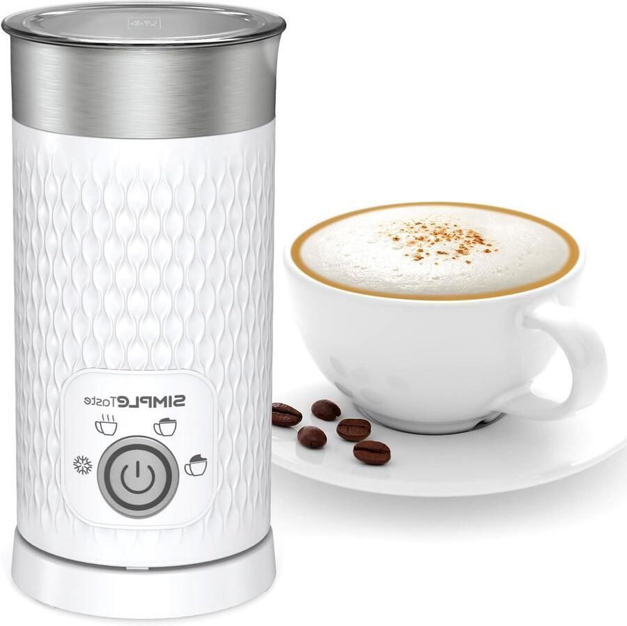 Melkopschuimer Melkstomer Melkwarmer Koffie Maken 4-in-1 Multifunctioneel 300 ml Zilver