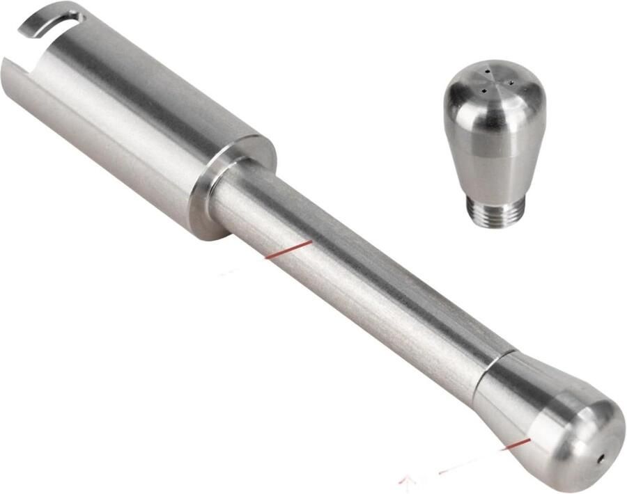 Melkopschuimer Mondstuk Stoommondstuk Vervanging Melk Opschuimen Dubbele Gat Opties 12 x 2 x 2 cm Zilver