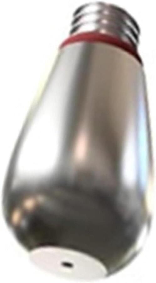Melkopschuimer Mondstuk Stoomtip Vervanging Romig Melkschuim Maken Enkel Gat Ontwerp 12x7x21mm Zilver