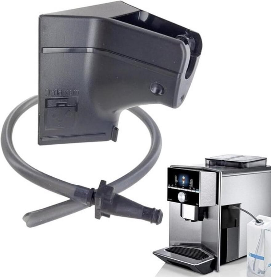 Melkopschuimer Opzetstuk Espresso Accessoire Cappuccino Bereiding Instelbare Druk 9.4 x 9.4 x 9.4 cm Zwart