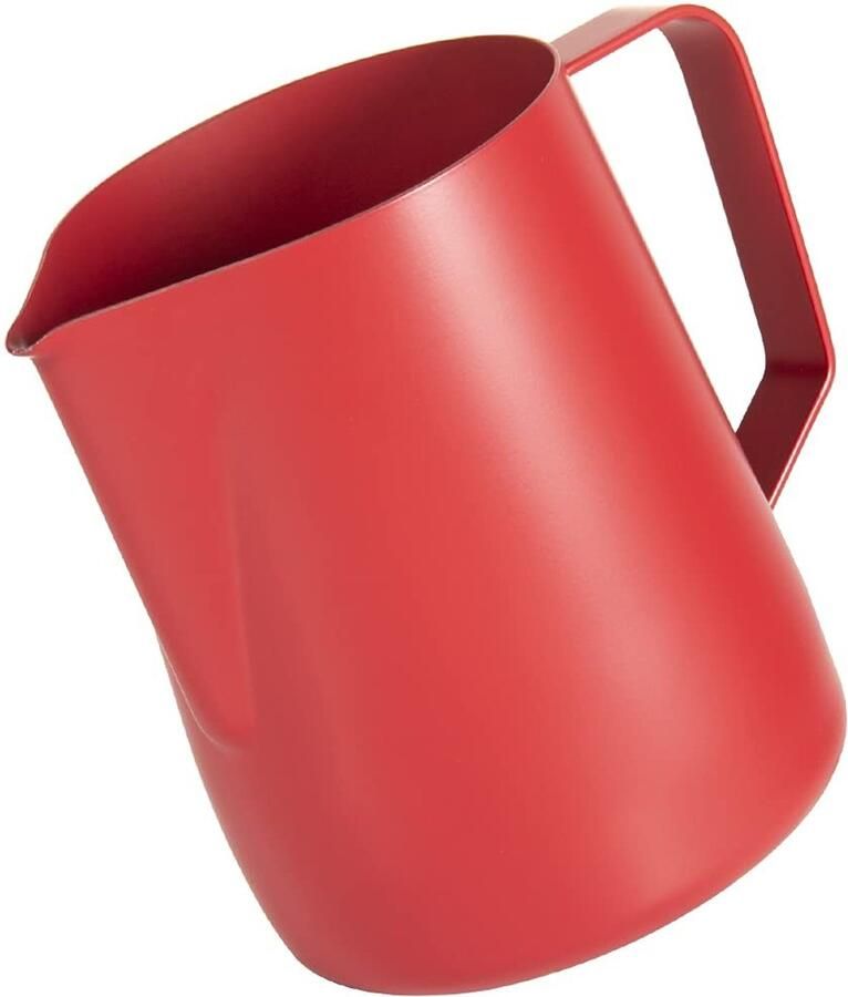 Melkopschuimer Rvs 600ml Rode koffie latte art kan