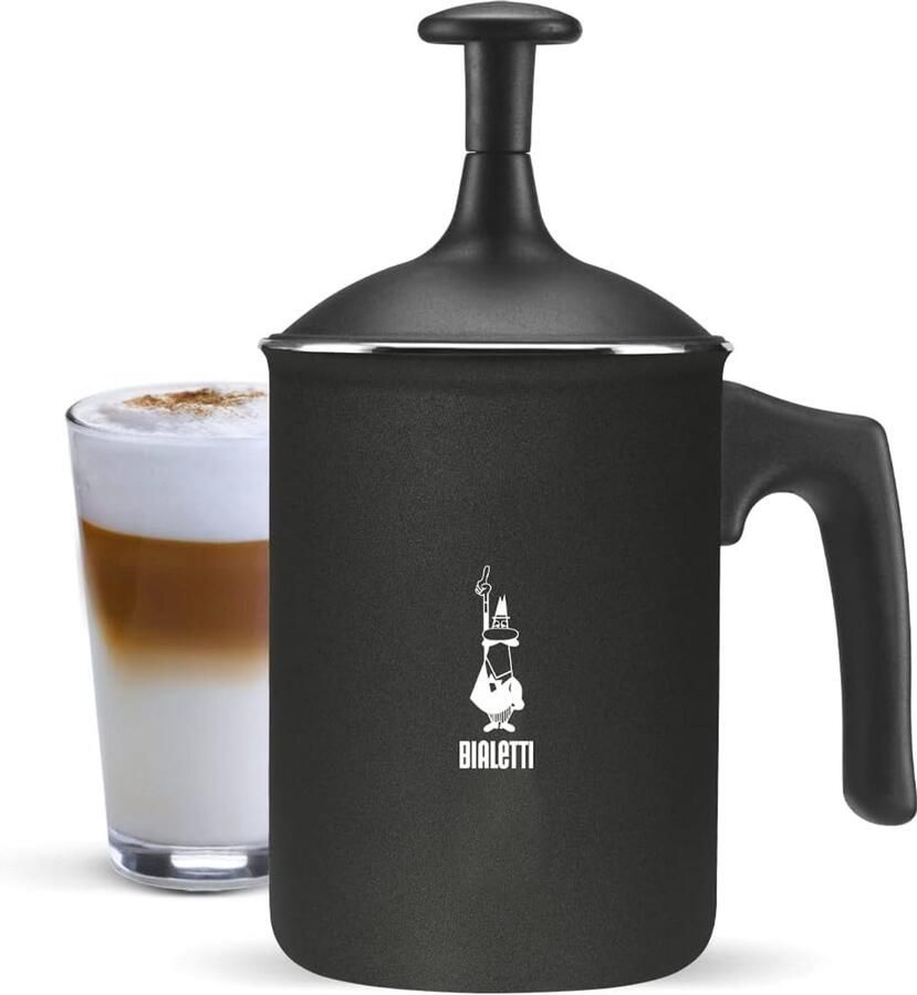 Melkopschuimer voor 3 Kopjes 0 5 L Zwart Perfect voor Espresso en Cappuccino