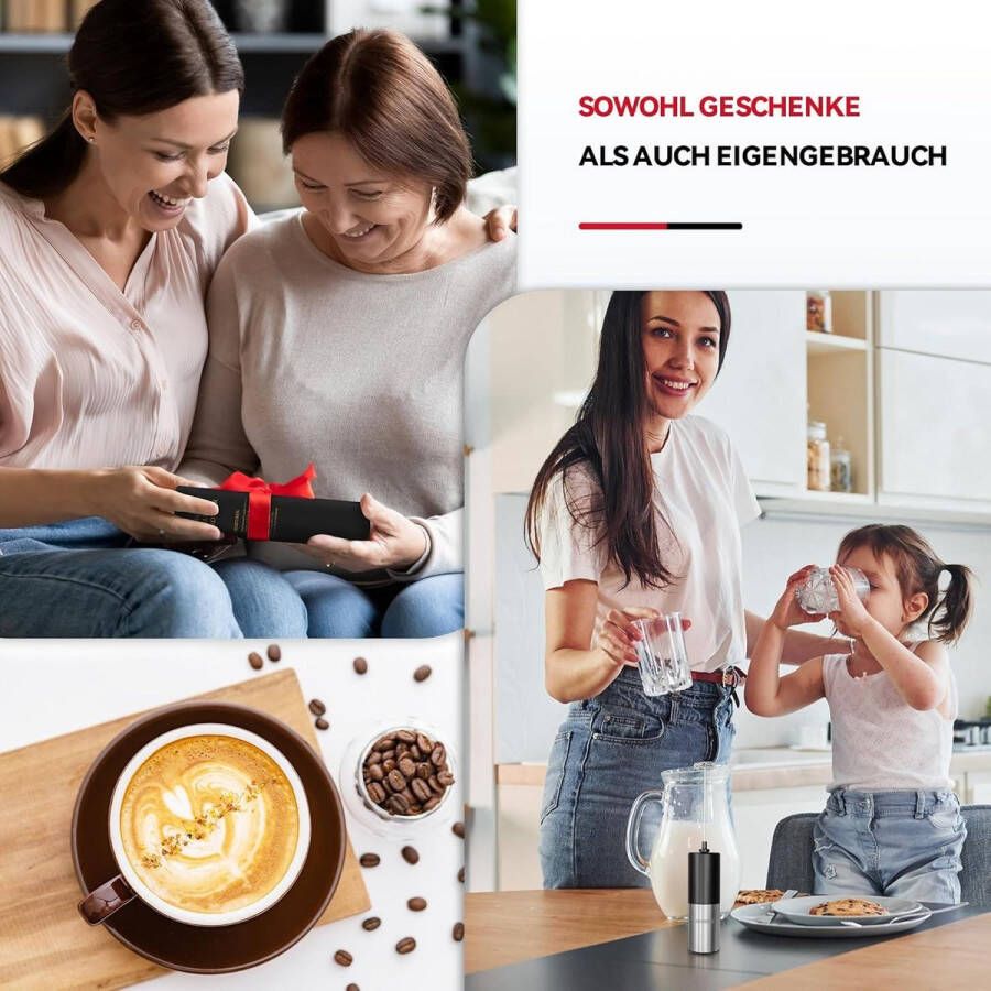 Melkopschuimer voor koffie Handheld melkschuimer batterij aangedreven opschuimer elektrische garde drank mixer koffie opschuimer latte matcha warme chocolademelk koffie roerders. frappe mixer