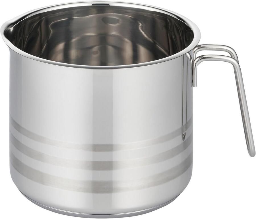 Melkpan 14 cm roestvrij staal geschikt voor inductie elektrisch en gas