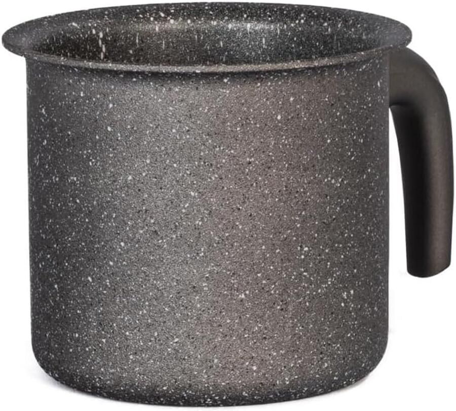 Melkpan Aluminium Kookpan Klein Warme Drank Maken Antiaanbaklaag 12 cm Grijs