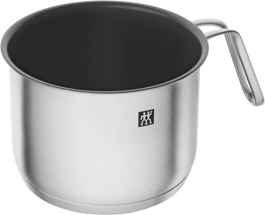 Melkpan Gecoat Steelpan Klein Koken Melk Antiaanbaklaag 14 cm Zilver