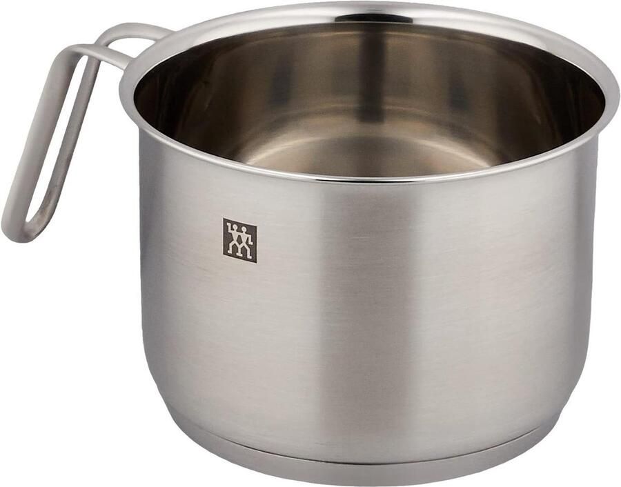 Melkpan Kookpan Klein Warme Drankjes Maken Roestvrij Staal 1.5 Liter Zilver