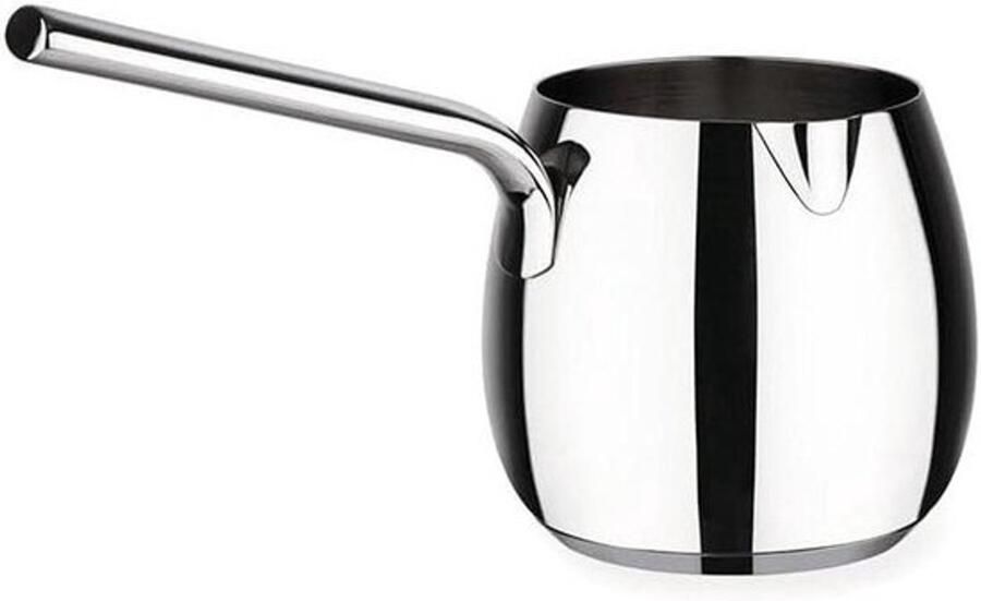Melkpan Kookpan Voor warme dranken Hoogglansafwerking 14 x 28 x 17 cm Zilver